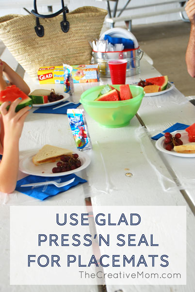 Picnic Hack with Glad Press'n Seal - The Creative Mom