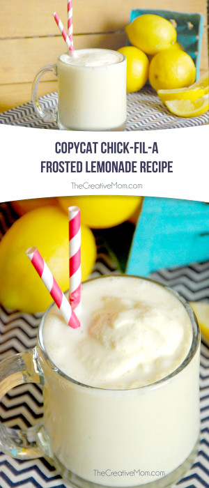 Copycat Chick-Fil-A Frosted Lemonade Recipe - The Creative Mom