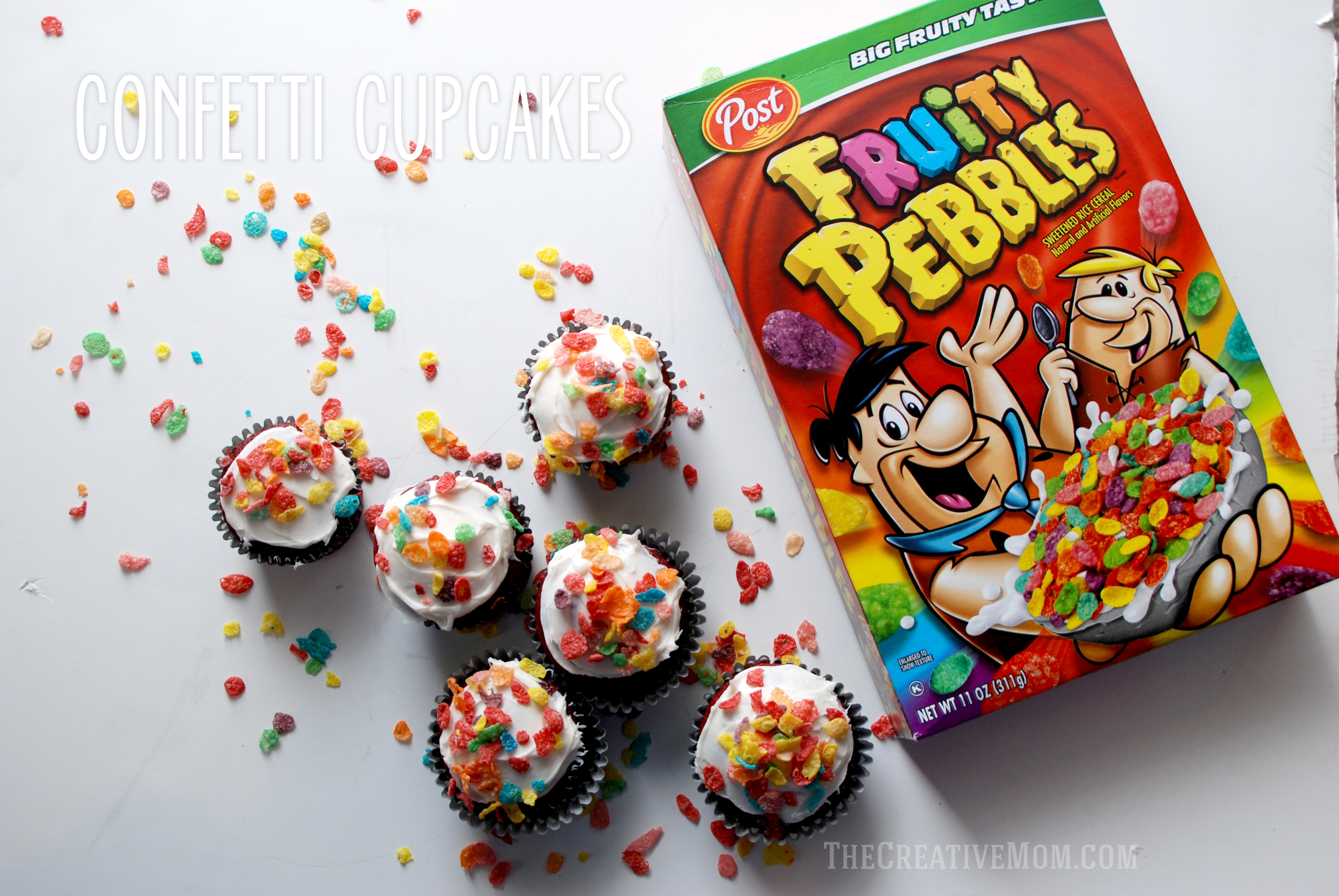 Fruity Pebbles On Cupcakes The Creative Mom