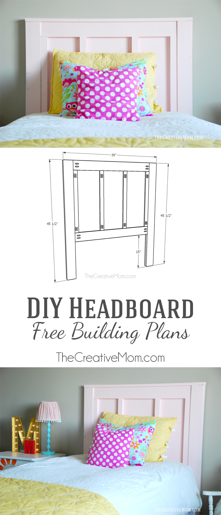 DIY Twin Headboard The Creative Mom