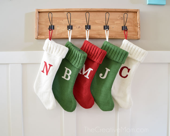 DIY Farmhouse Stocking Hanger - The Creative Mom