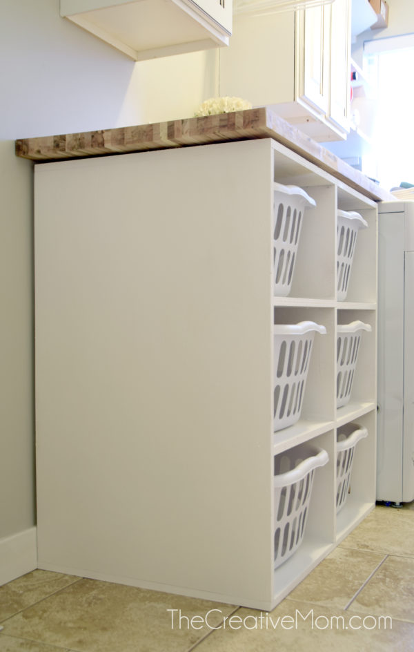 laundry sorter with shelves
