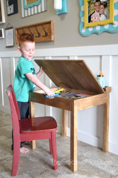 homemade kids desk