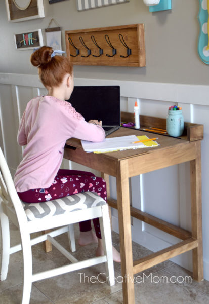 DIY School Desk - The Creative Mom