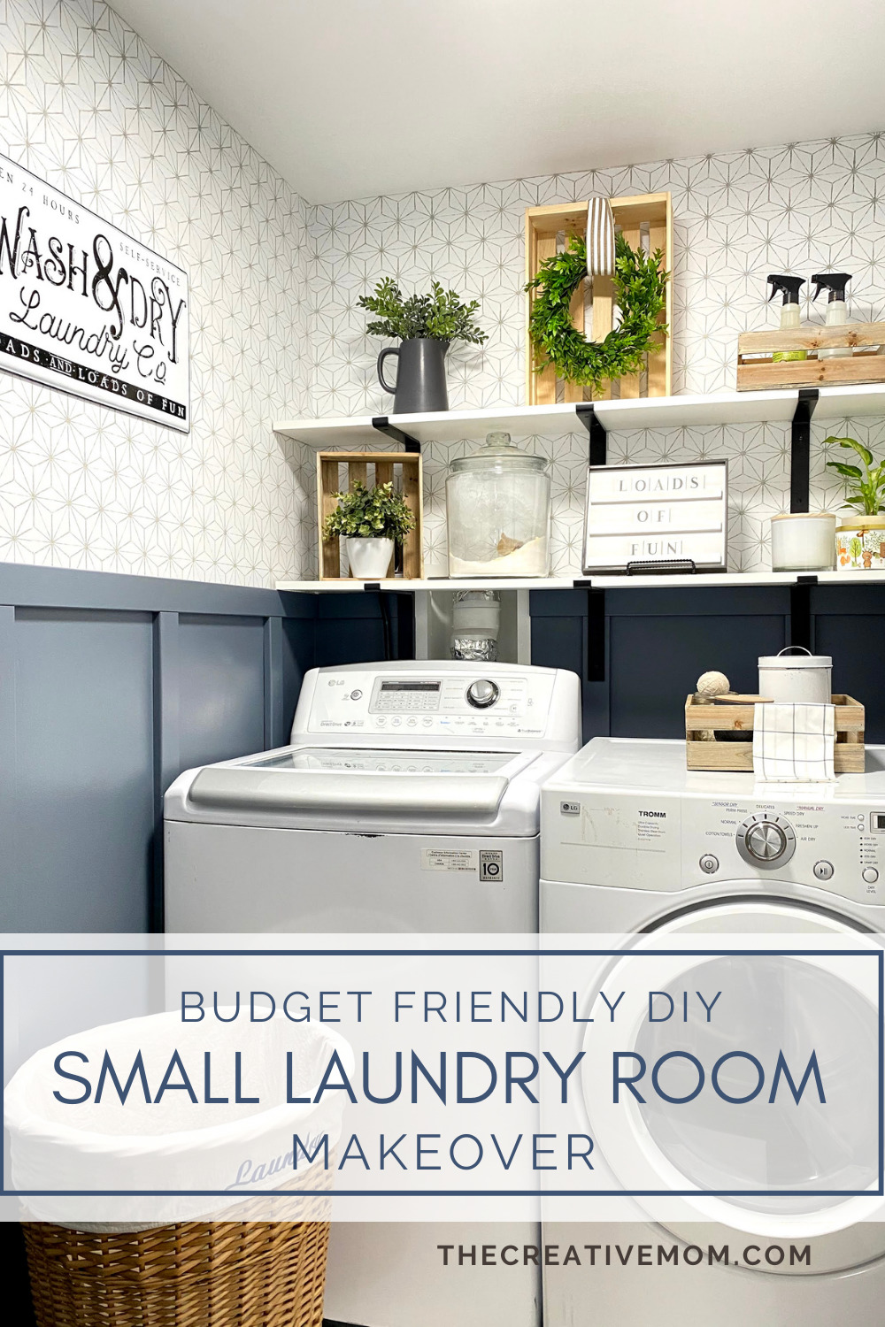 DIY Small Laundry Room Makeover  The Creative Mom